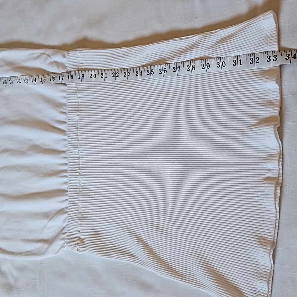 Splendid white knit cotton short seleeves blouson mini dress size medium - Picture 13 of 16